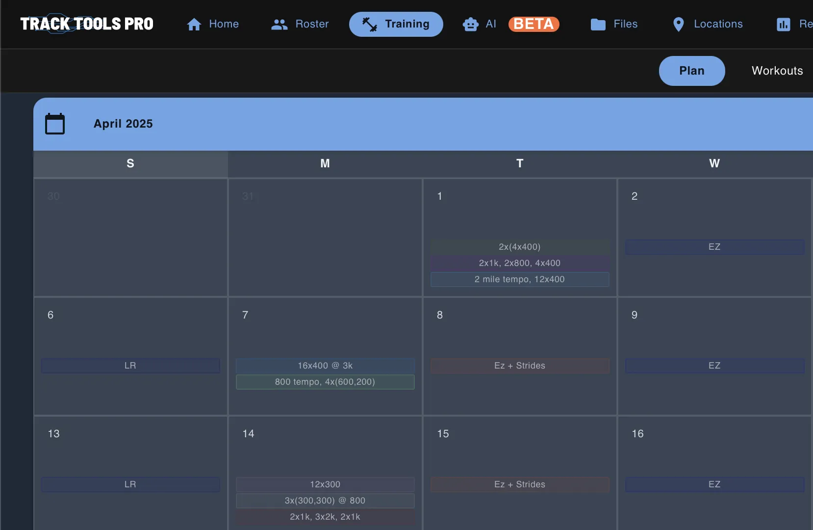 Training Plan Management
